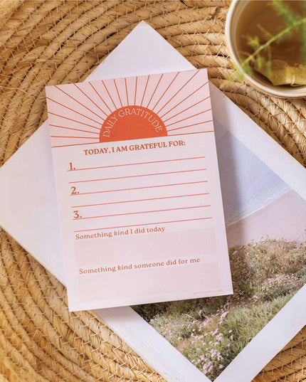 Daily Gratitude Pad | Sun Ray | A6