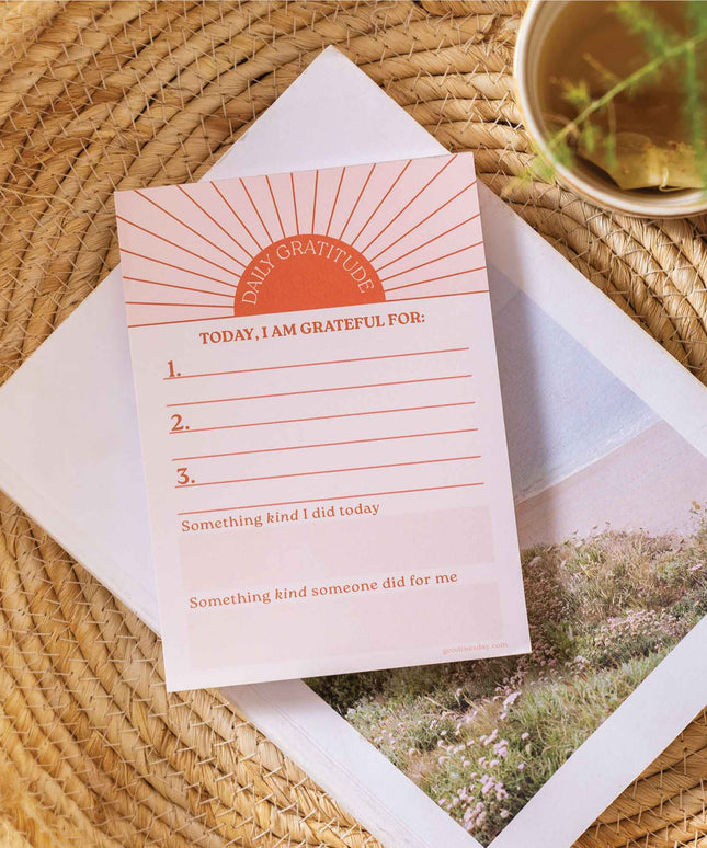 Daily Gratitude Pad | Sun Ray | A6