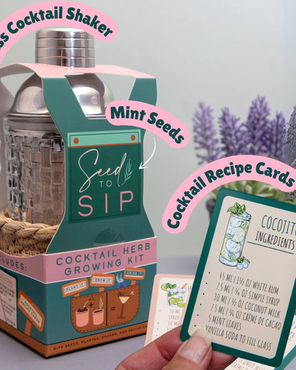 Seed to Sip Grow Your Own Cocktails Gift Set