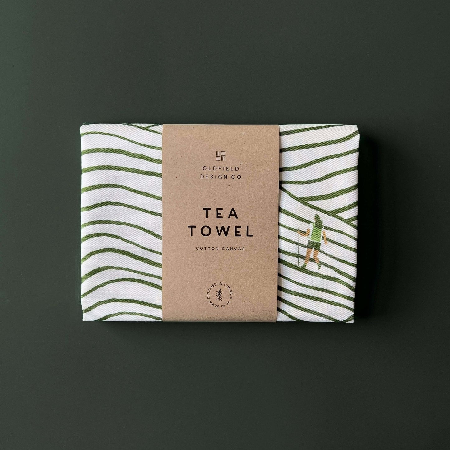 Walking Pattern Tea Towel - The Red Squirrel