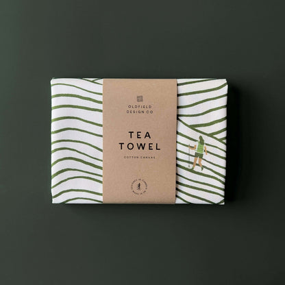 Walking Pattern Tea Towel - The Red Squirrel