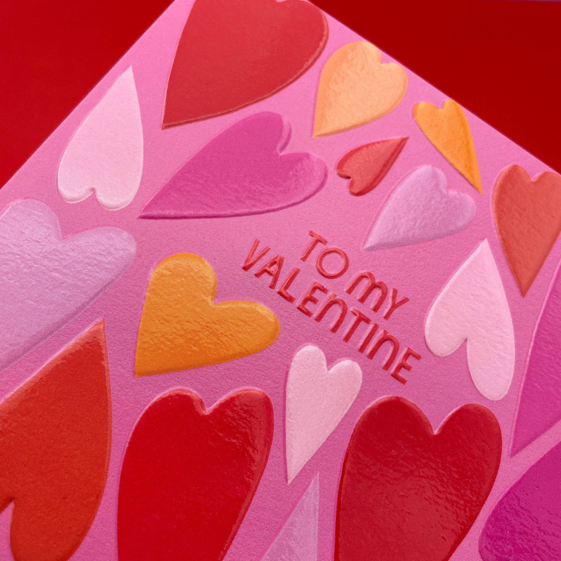 To my Valentine - Valentines Day Card - The Red Squirrel