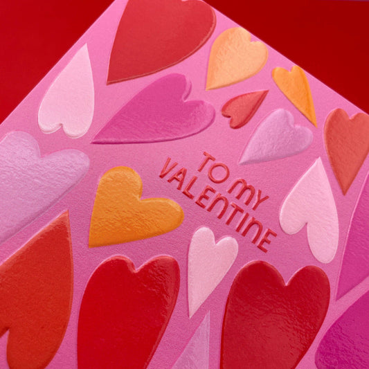 To my Valentine - Valentines Day Card - The Red Squirrel