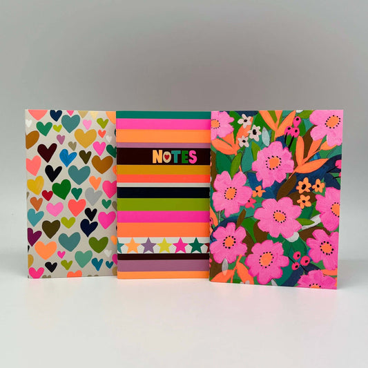 A6 notebooks Paper Salad Colourful Bright Stationery Gift - The Red Squirrel