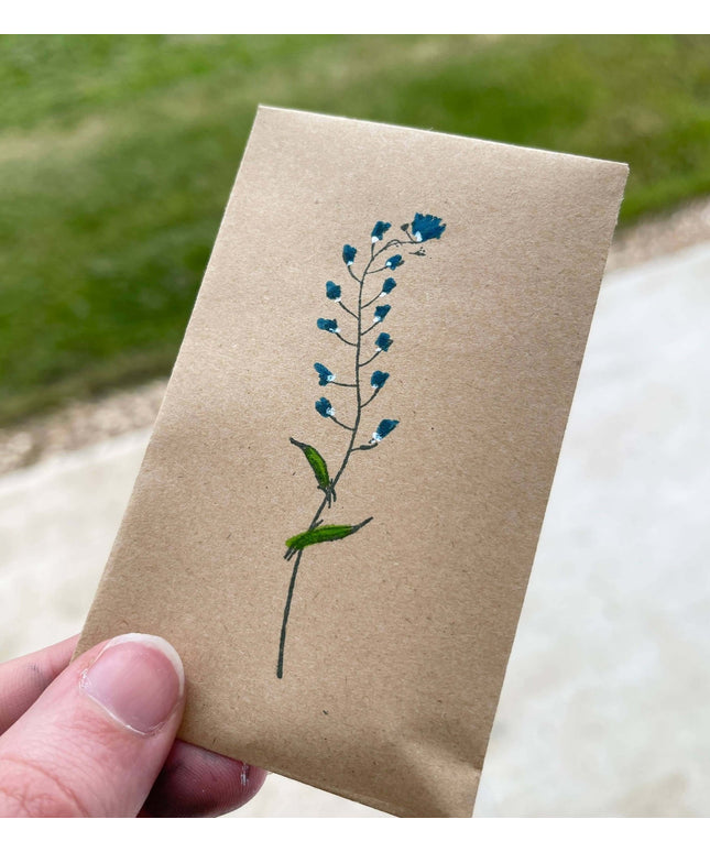 Wildflower Seeds - Forget Me Not Pattern - Seed Packets