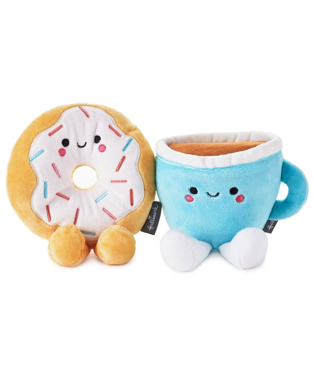 Better Together Doughnut & Coffee Magnetic Soft Toy Pair