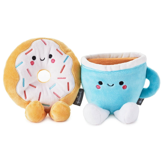 Better Together Doughnut & Coffee Magnetic Soft Toy Pair - The Red Squirrel