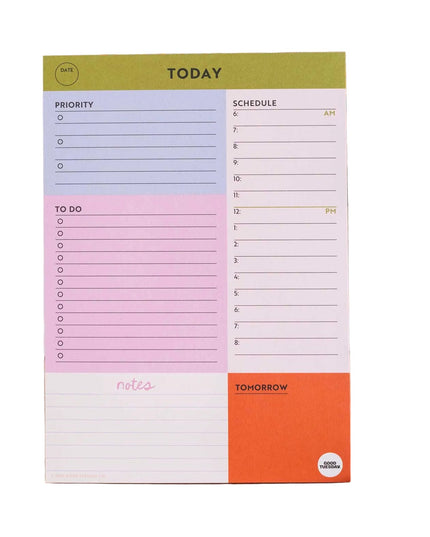 A5 Daily Planner Pad | Block My Life