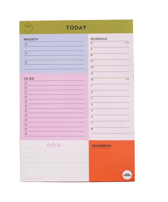 A5 Daily Planner Pad | Block My Life