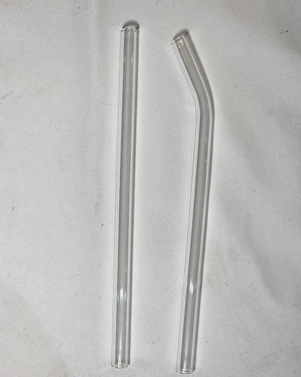 Decorated can glass with glass straw - The Red Squirrel