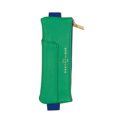 'Designworks Ink' Pen Pouch - Bright Green + Navy