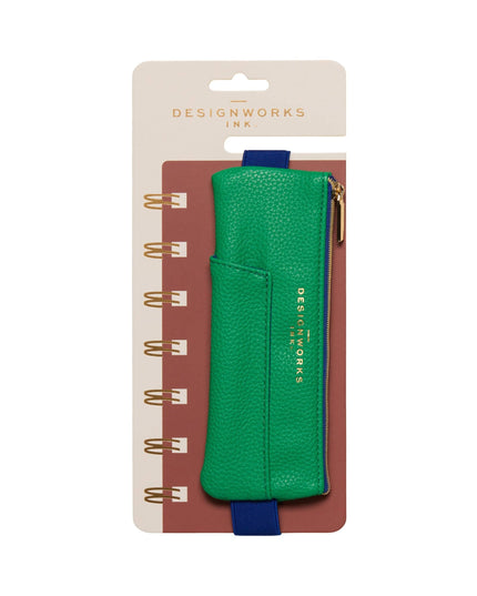 'Designworks Ink' Pen Pouch - Bright Green + Navy