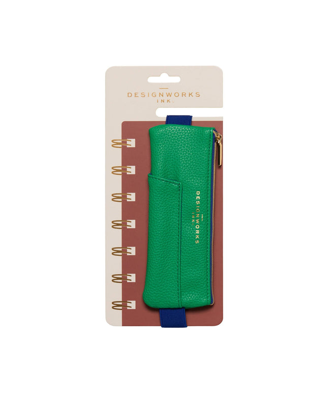 'Designworks Ink' Pen Pouch - Bright Green + Navy