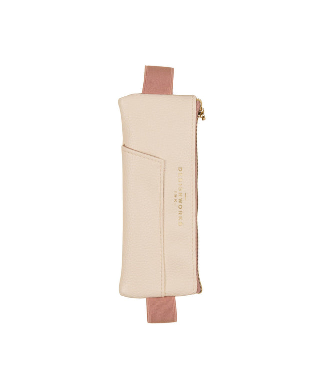 Designworks Ink Pen Pouch - Cream + Taupe