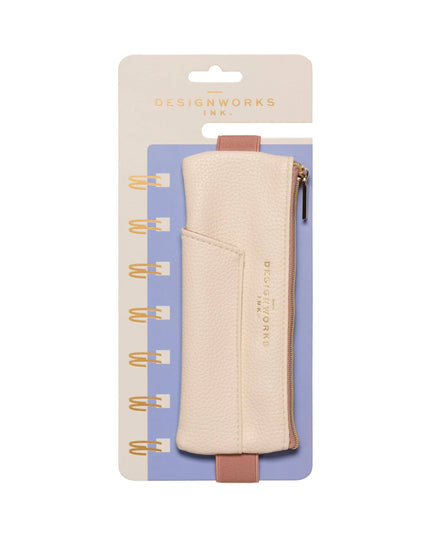 Designworks Ink Pen Pouch - Cream + Taupe