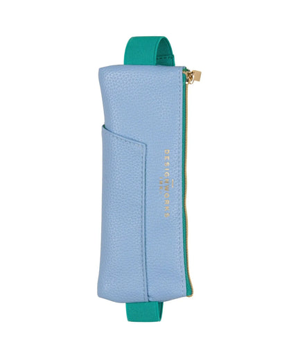 Designworks Ink Pen Pouch - Light Blue + Green