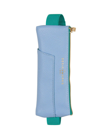 Designworks Ink Pen Pouch - Light Blue + Green