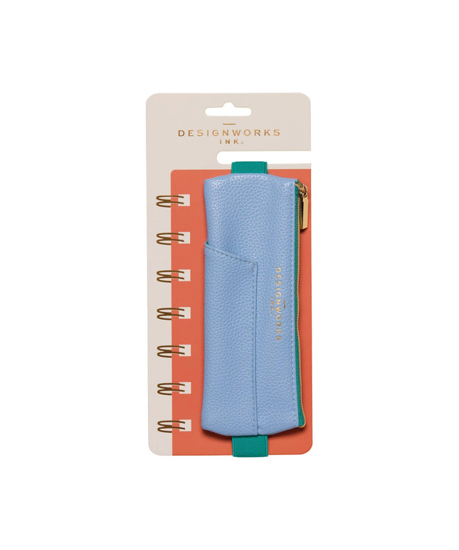 Designworks Ink Pen Pouch - Light Blue + Green