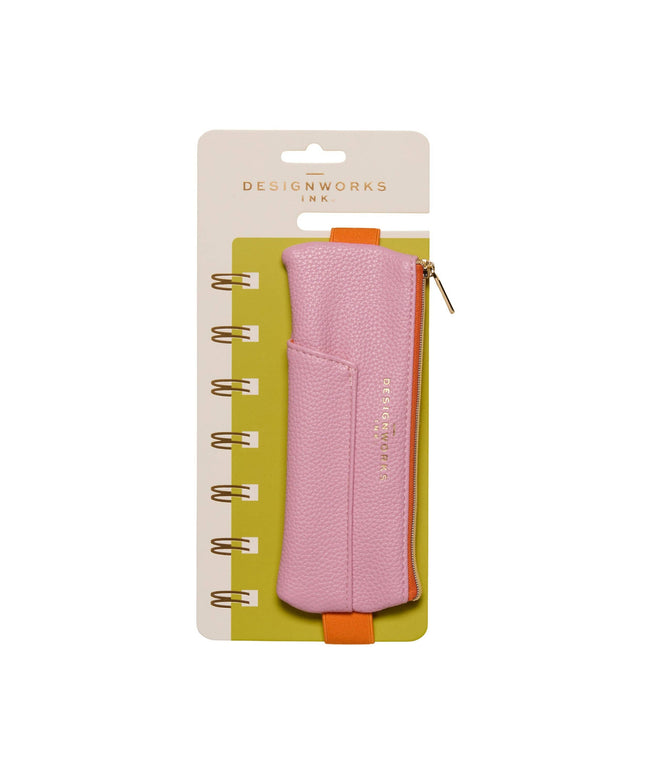 Designworks Ink Pen Pouch - Pink + Orange