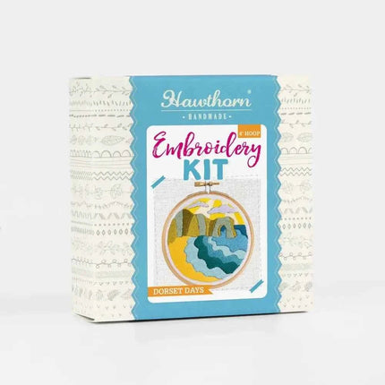 Dorset Days Mini Embroidery Kit - Complete Craft Kit for Beginners