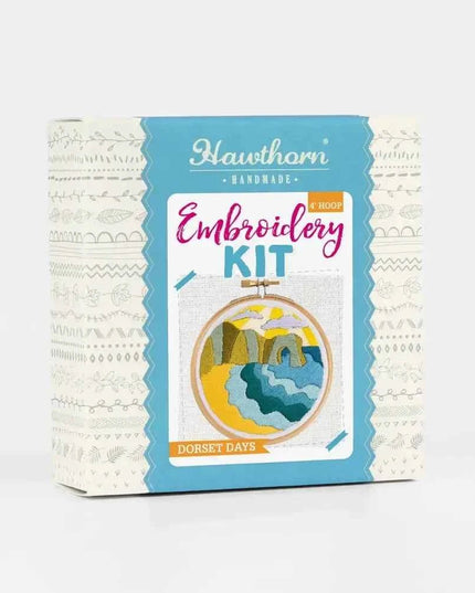 Dorset Days Mini Embroidery Kit - Complete Craft Kit for Beginners