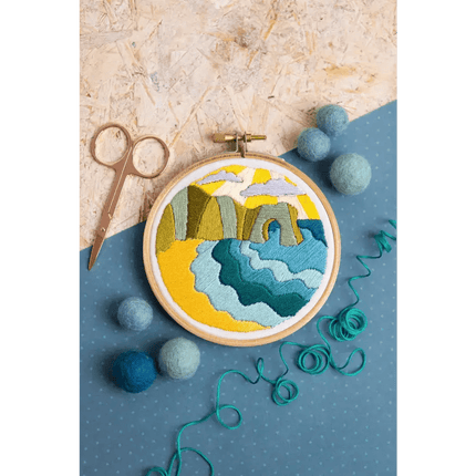 Dorset Days Mini Embroidery Kit - Complete Craft Kit for Beginners
