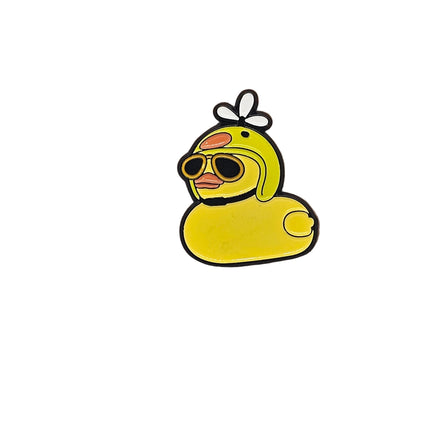 Duck themed pin badges - Quirky small gifts Helmet