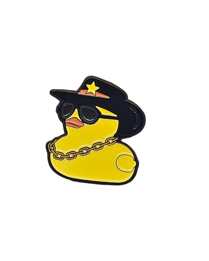 Duck themed pin badges - Quirky small gifts Cool Dude Duck