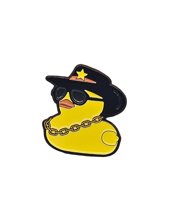 Duck themed pin badges - Quirky small gifts Cool Dude Duck