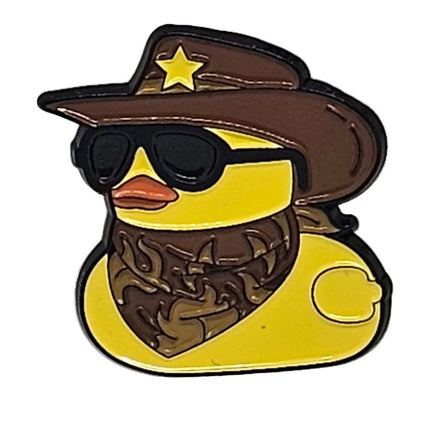 Duck themed pin badges - Quirky small gifts Sheriff