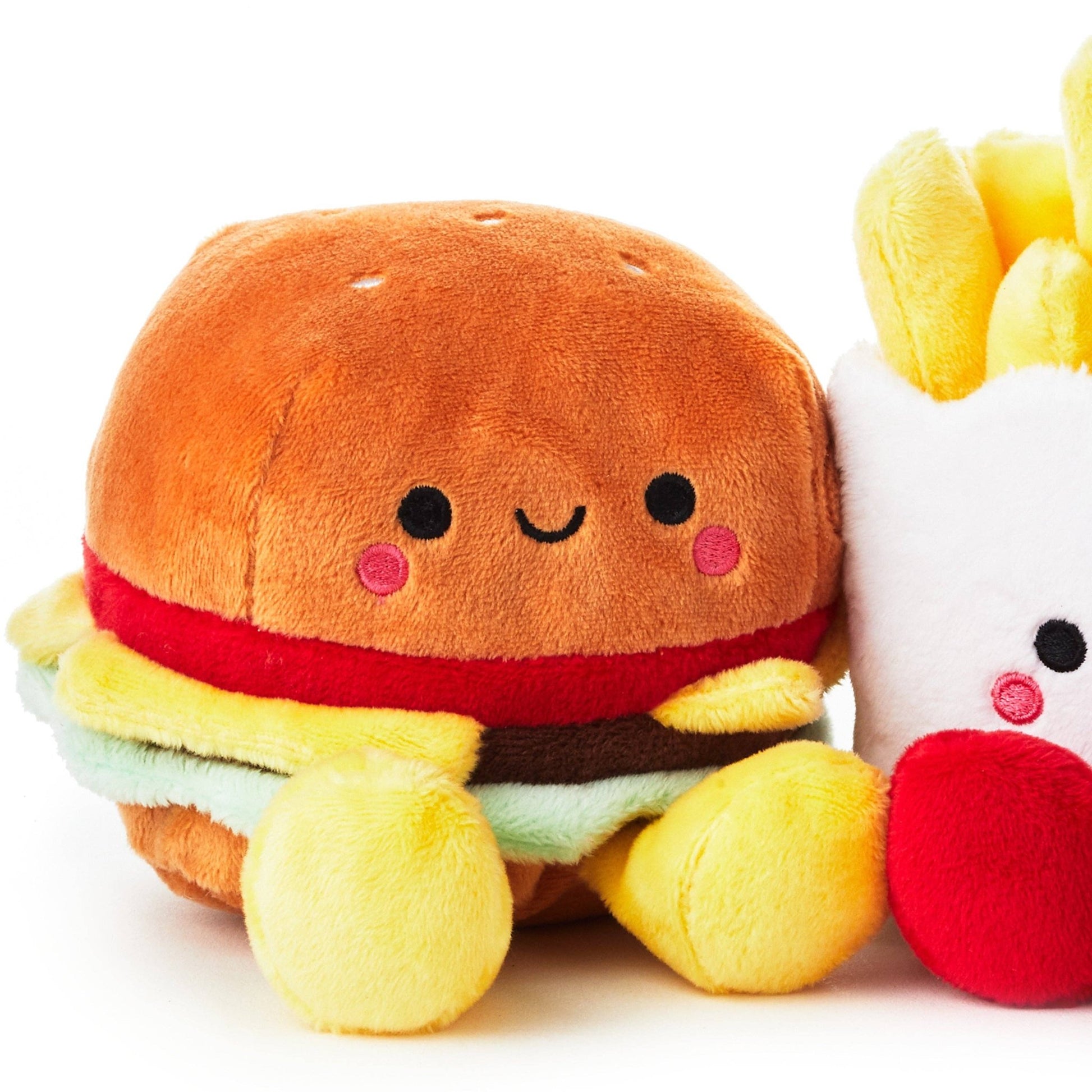 Better Together Burger & Fries Magnetic Soft Toy Pair - The Red Squirrel