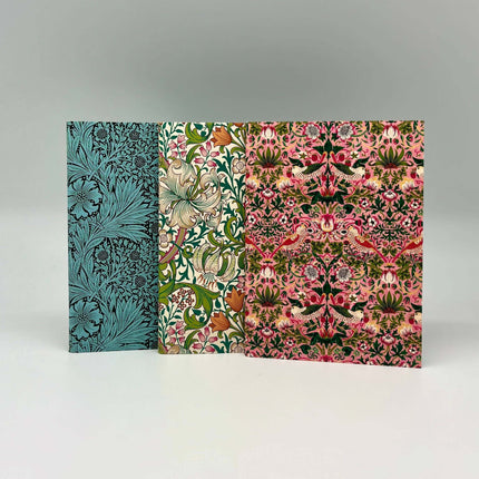 William Morris 3 x A6 notebooks in various designs