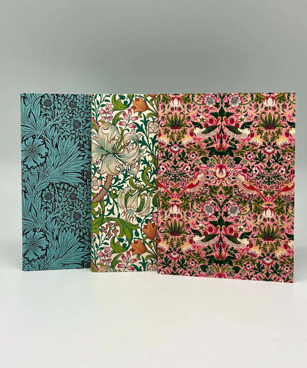 William Morris 3 x A6 notebooks in various designs