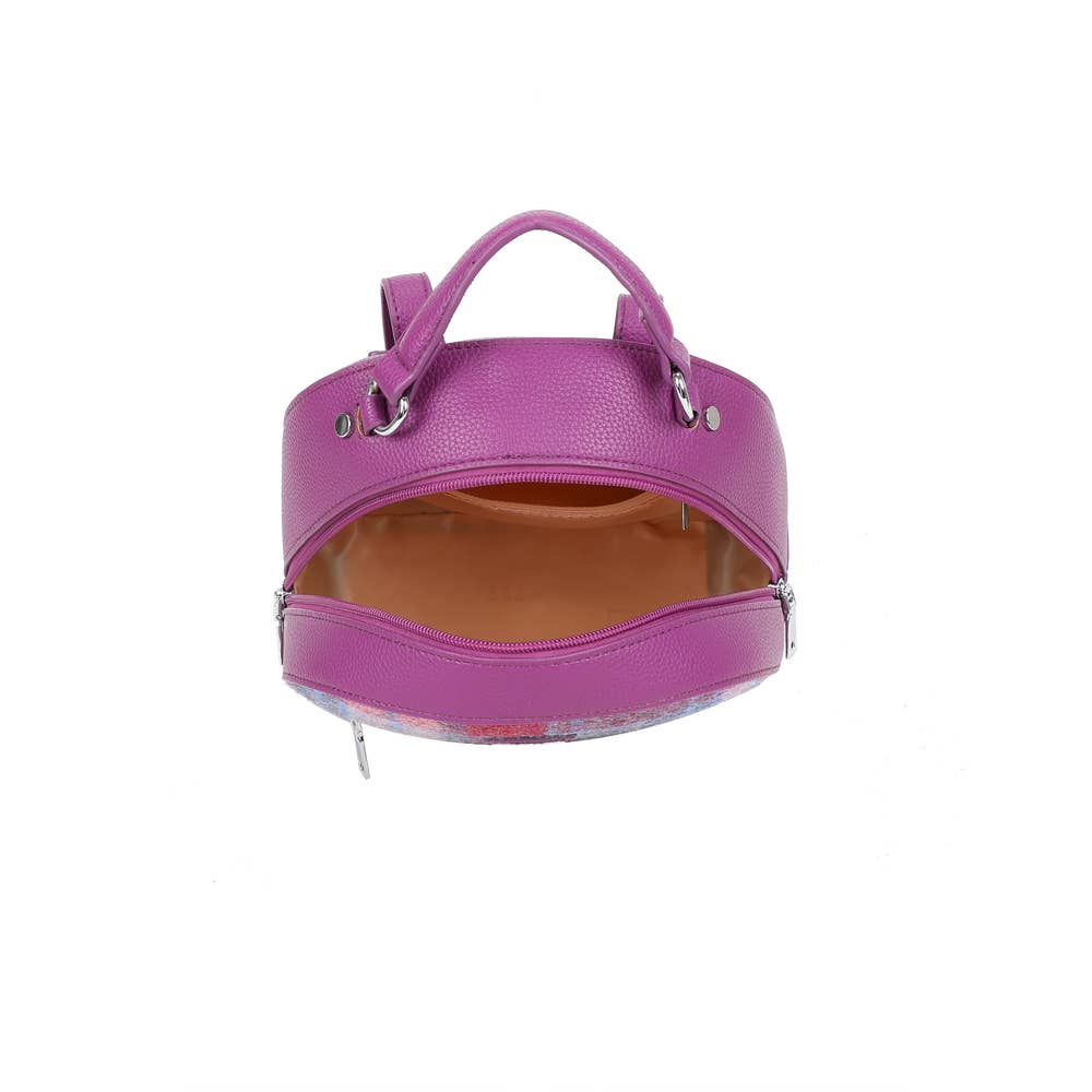 Harris Tweed Fuchsia Backpack - Pink/Fuchsia - The Red Squirrel