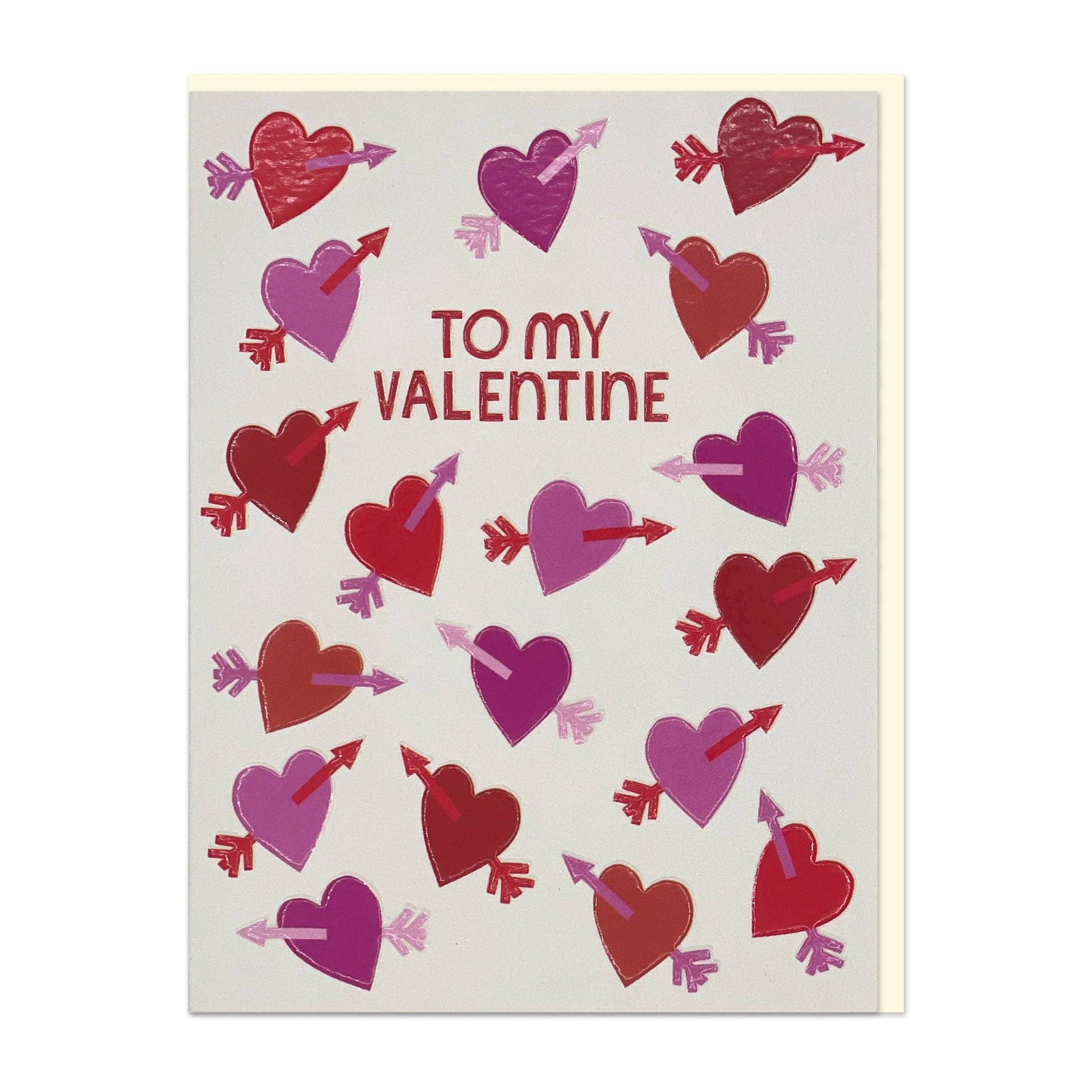 To my Valentine - Valentines Day Card - The Red Squirrel