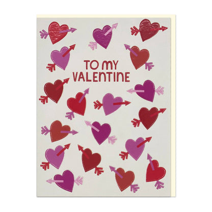 To my Valentine - Valentines Day Card - The Red Squirrel