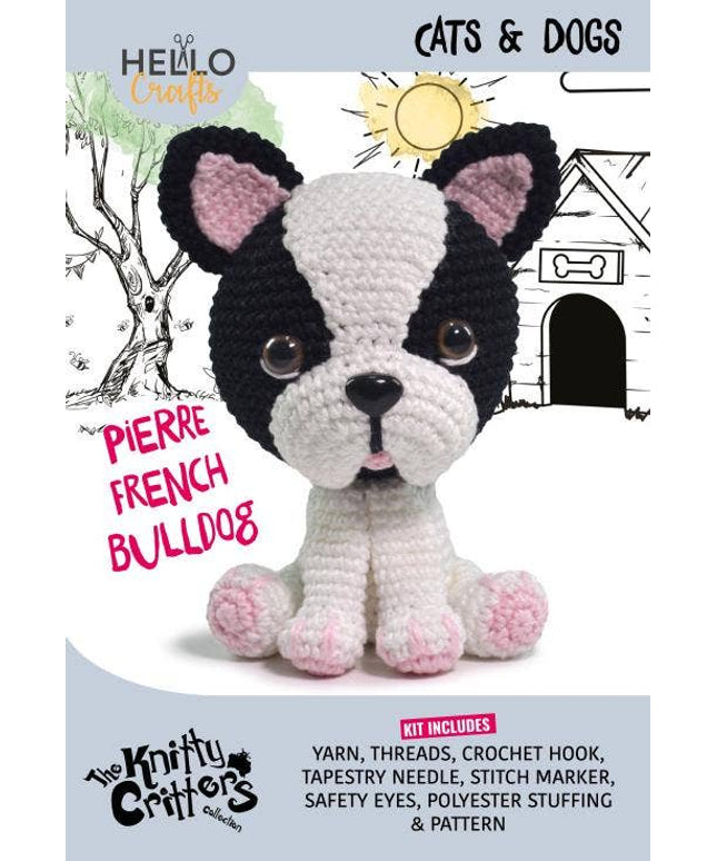 Knitty Critters - Pets - Pierre French Bulldog