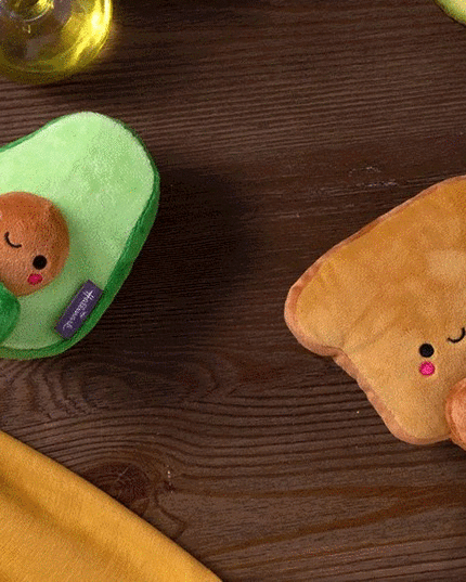 Better Together Avocado & Toast Magnetic Soft Toy Pair