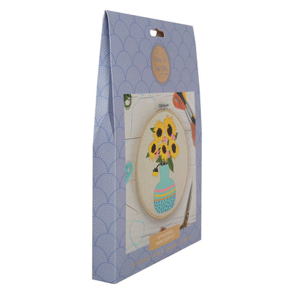 Sew & So On Embroidery Sewing Craft Kit Sunflowers