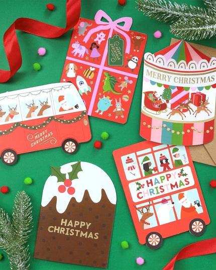 Christmas Pudding Holiday Card - Christmas Card