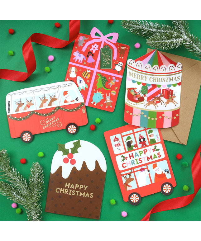 Joyful Holiday Present Christmas Card - Christmas Card