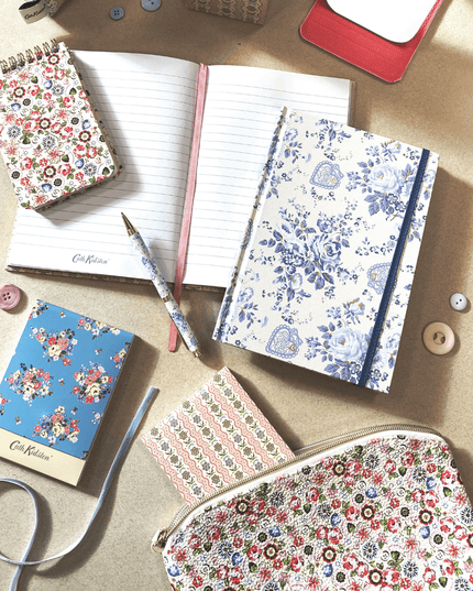 Cath Kidston A5 Notebook - Blue flowers