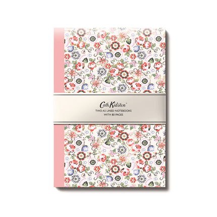 Cath Kidston set of 2 A5 Notebooks - Soft Pink Stationery