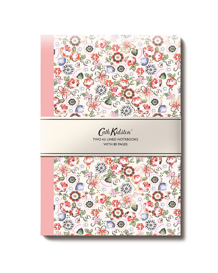 Cath Kidston set of 2 A5 Notebooks - Soft Pink Stationery