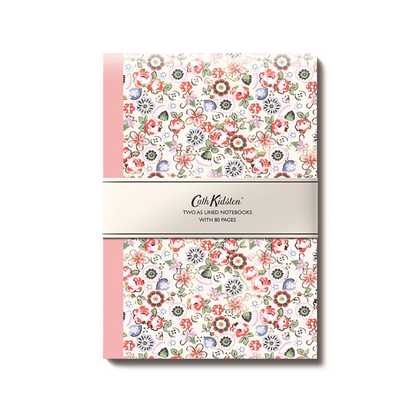 Cath Kidston set of 2 A5 Notebooks - Soft Pink Stationery - The Red Squirrel