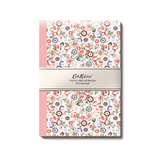 Cath Kidston set of 2 A5 Notebooks - Soft Pink Stationery - The Red Squirrel