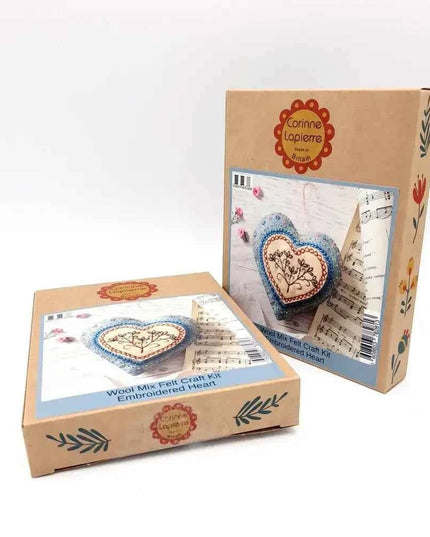 Embroidered Heart Felt Craft Mini Kit