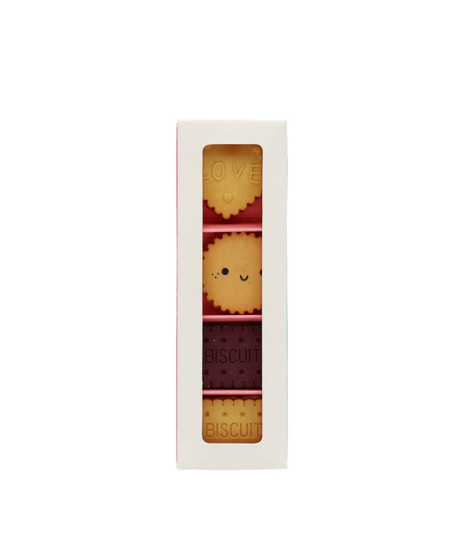 Fun Erasers set of 4 - Biscuits