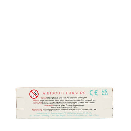 Fun Erasers set of 4 - Biscuits
