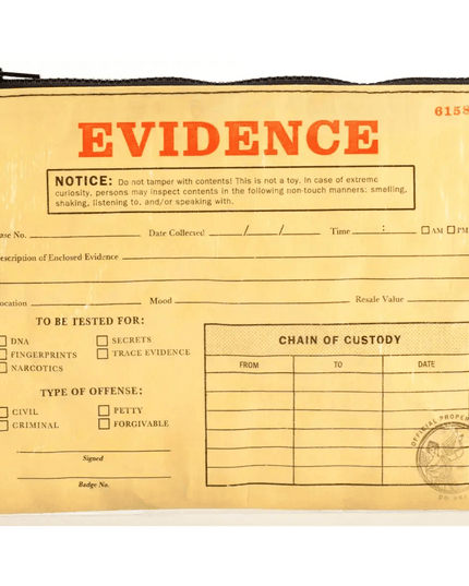 Evidence Zipper Pouch